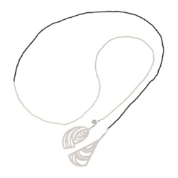 calma シルエットアート シードビーズネックレス