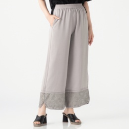 calma 選べる股下 レースヘムデザイン サマーパンツ