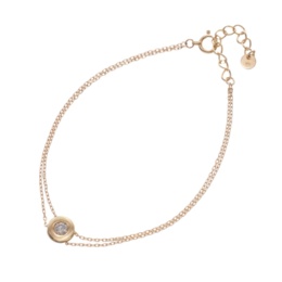  Dialuce 18KYG ダイヤモンド ブレスレット 0.1ctUP