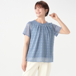 Provador 1枚で着られるストレッチ総レースプルオーバー