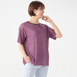 Provador さらさら冷感強撚ボーダープルオーバー