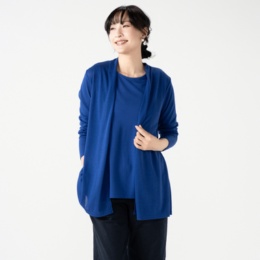 Provadorひんやり さらっとレーヨン混トッパーカーデ