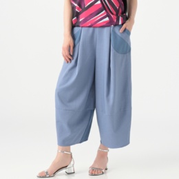 SUPERLADY ラウンドポケットレイヤーヘムバルーンパンツ