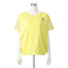 SUPERLADY 袖メッシュコクーンシルエットプルオーバー