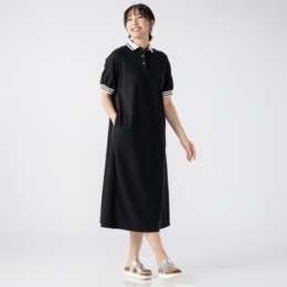 Remite 異素材ポロワンピース