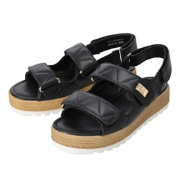 HIROKO KOSHINO  FEMME 厚底キルティングサンダル