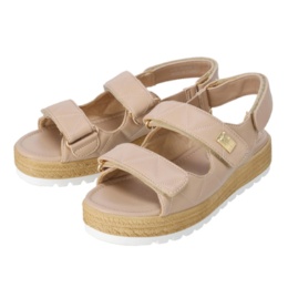 HIROKO KOSHINO  FEMME 厚底キルティングサンダル