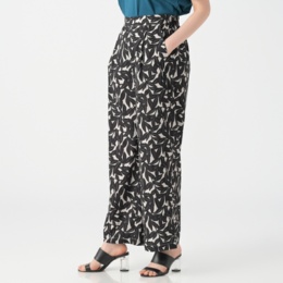 Coeur sucre 総柄リラックスワイドパンツ