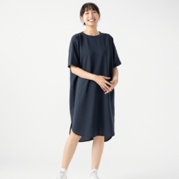 Coeur sucre サイドスリットロングカットソーワンピース