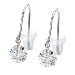 PT 合成モアッサナイト フックピアス 計1.0ctUP