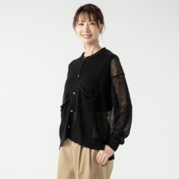 KawaiOkada 自分の時間 麻混ニットカーディガン