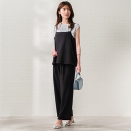 CARRIERE 体型カバーキャミソール＆ワイドパンツセット