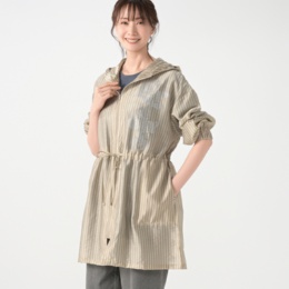 PERSONS ストライプシアーパーカー