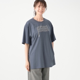 PERSONS ラインストーンロングTシャツ
