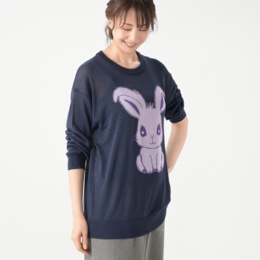 PERSONS シアーラビット柄ニット
