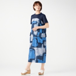 MORNMAGIE 気球で空の旅オリジナルプリントワンピース