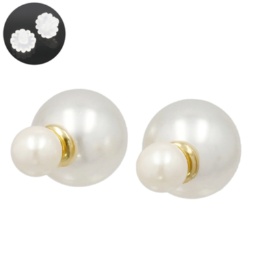 Melody パールビジューリバーシブルピアス