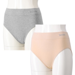 BOODY BOODYバンブー混素材ハイウエストショーツ カラー選べる2点