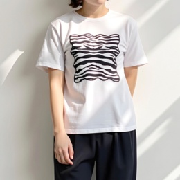 Provador コットン/ナイロン 涼感モチーフTシャツ