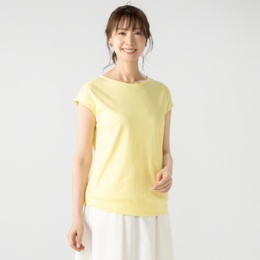 エニワイズ スーピマコットン混多機能フレンチプルオーバー