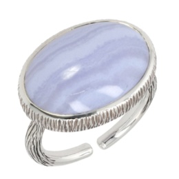 ラフィネ シルバー925ブルーレースアゲートリング