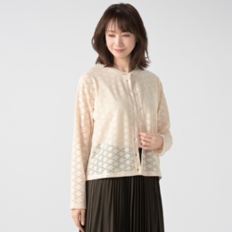 McGREGOR CLASSIC ストレッチレースカーディガン