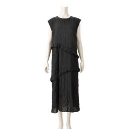 anatelier ランダムプリーツ ティアードワンピース