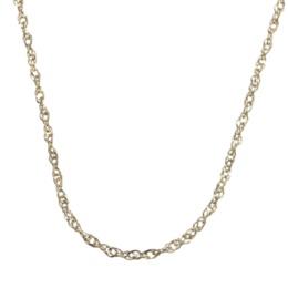 18KYG シャイニーツイストチェーン ネックレス 43cm