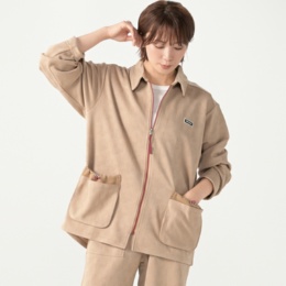 UNILOA3C 変わりジャガードの配色ジップジャケット