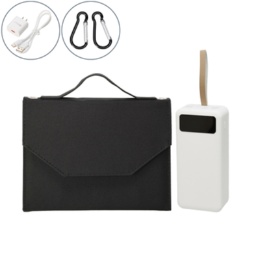 大容量コンパクトバッテリー50000mAh&24Wソーラーパネル