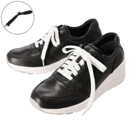 ドルチェ 山羊革ハイウェッジスニーカー替え紐付き