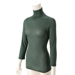 片倉ブランド 薄くて暖かハイネック長袖インナー