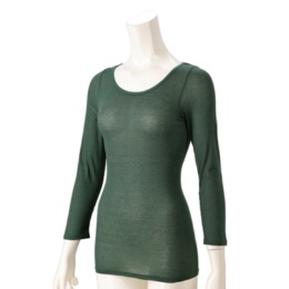 片倉ブランド 薄くて暖かクルーネック長袖インナー