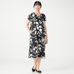 Anne Coquine ソロテックスフレンチスリーブ2WAYワンピース