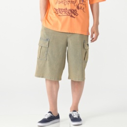 PERSONSBOY ヴィンテージウォッシュサマーデニムハーフパンツ