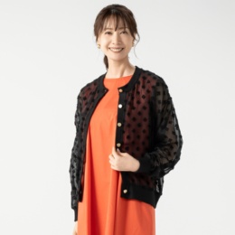 MISA Luxe シアージャガードブルゾン