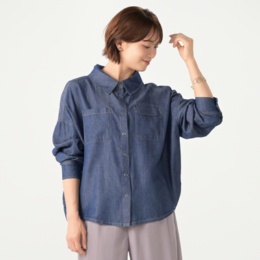 ModdedAnce サークルシルエットデニムシャツ