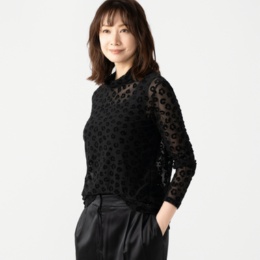 ModdedAnce フロッキープリントプルオーバーネット限定柄