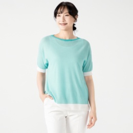 ReginaEve ギザコットン100% ボックスシルエットトップス