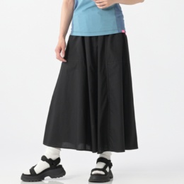 KiKKi コットンポプリンフレアースカート