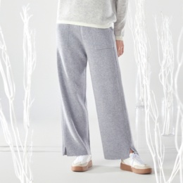 CASHYAGE カシミヤ100%サイドラインパンツ