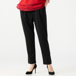 BOUTIQUE JUNKO チュール切替テーパードパンツ