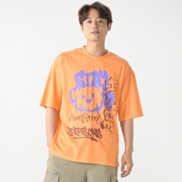 PERSONSBOY オーバーダイベアーグラフィティTシャツ