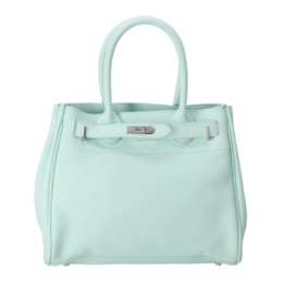 Anne Coquine クロア付きシュリンクレザートートバッグ