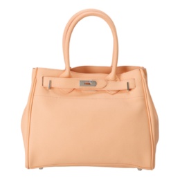 Anne Coquine クロア付きシュリンクレザートートバッグ