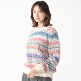 IVKO WOMAN リ ダンディパターン ニットプルオーバー