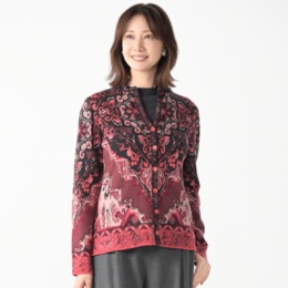 IVKO WOMAN キリム風パターン ニットジャケット