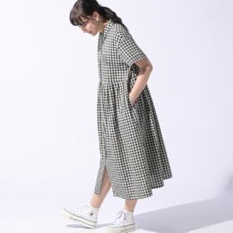 PERSONS ギンガムチェックワンピース