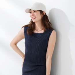 Coeur sucre ラメリブニットインナータンクトップ