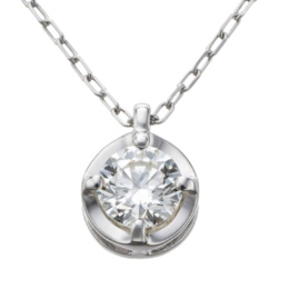 ボツワナ産ダイヤモンド PT ソリティアペンダント 0.18ctUP